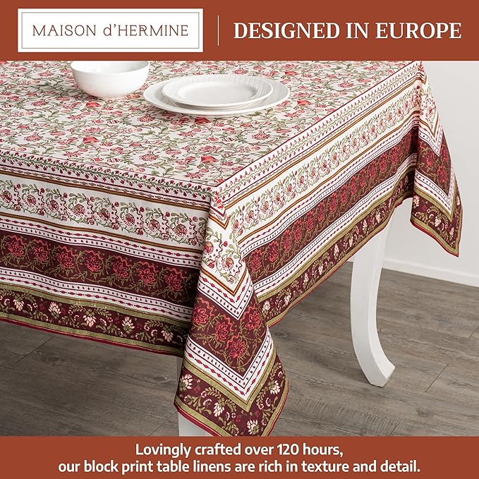 Maison d' Hermine Table Cloth Rectangle Table 100% Cotton 54 x 72 Inches Fall - Image 2