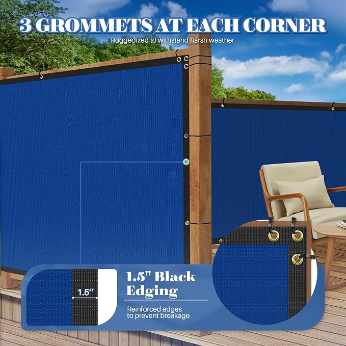 ECOOPTS 8'x72' Privacy Fence Screen Windscreen - Image 3