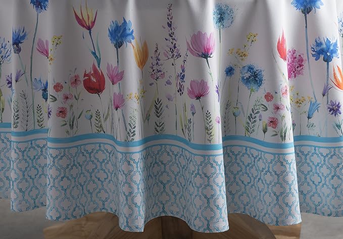 Maison d' Hermine Table Cloth Round Table 100% Cotton 69 Inches Tablecloth - Image 8