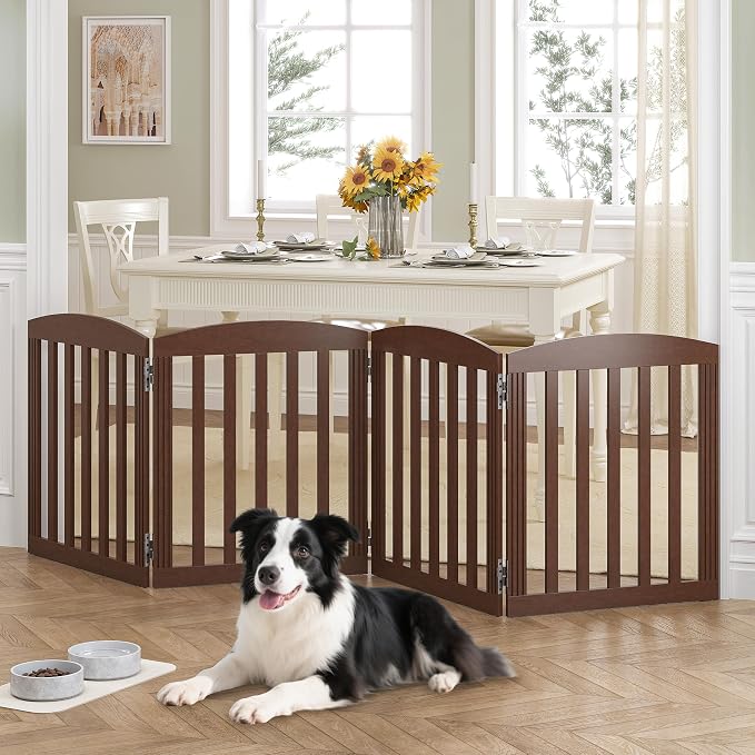 SPIRICH 96" Extra Wide 28" Tall Dog Gate Indoor, Dog Gates - Image 3