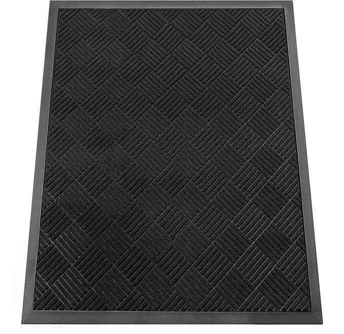 Indoor Outdoor Door Mat, 4’x 3' Doormat by HOMEK