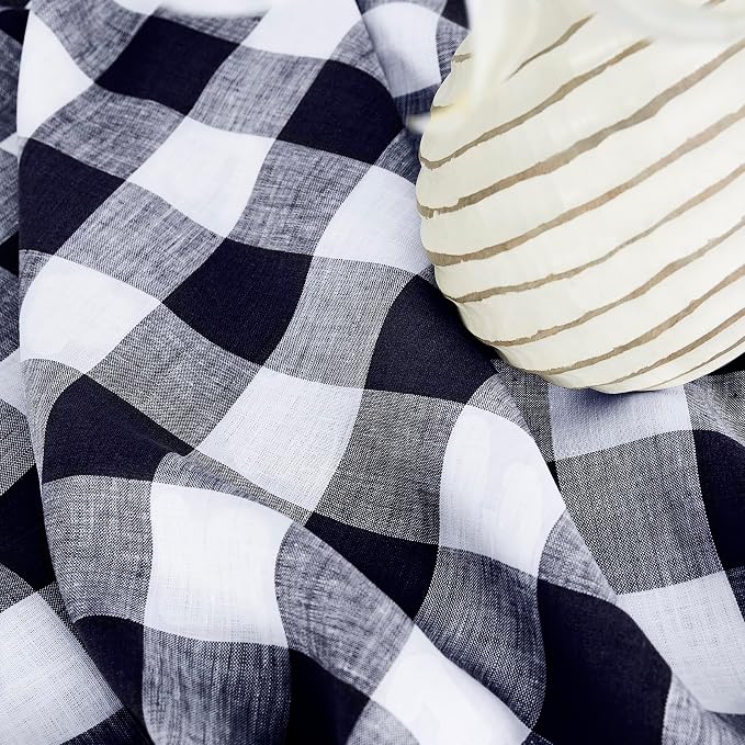 Solino Home Linen Checkered Table Runner 120 Inches Long - Image 9