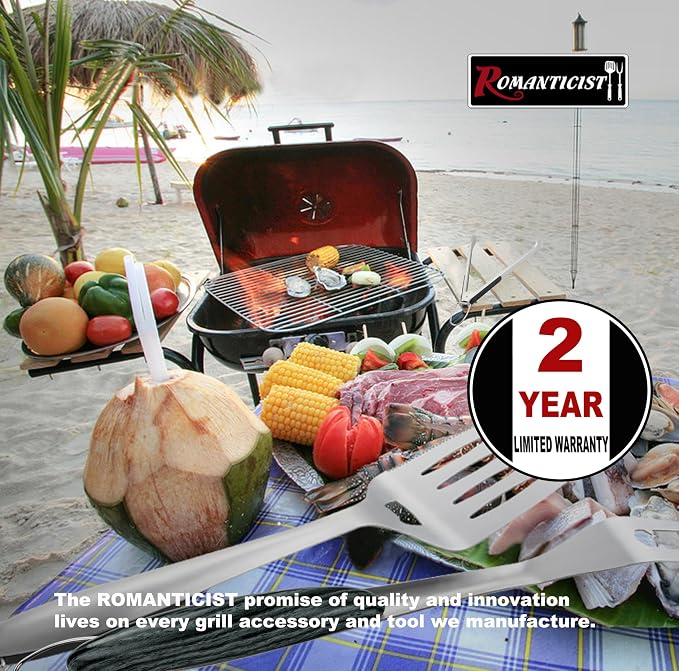 ROMANTICIST 4pc Heavy Duty Grill Accessories - Image 6