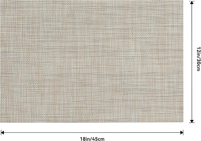 Leetaltree Linen Yellow Placemats Set of 12 - Image 9