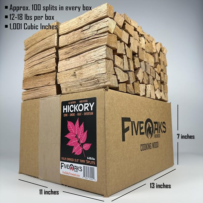 Pizza Oven Wood for Wood Fire Pizza Oven, Mini Hickory Firewood. 5 Inch Hickory - Image 2
