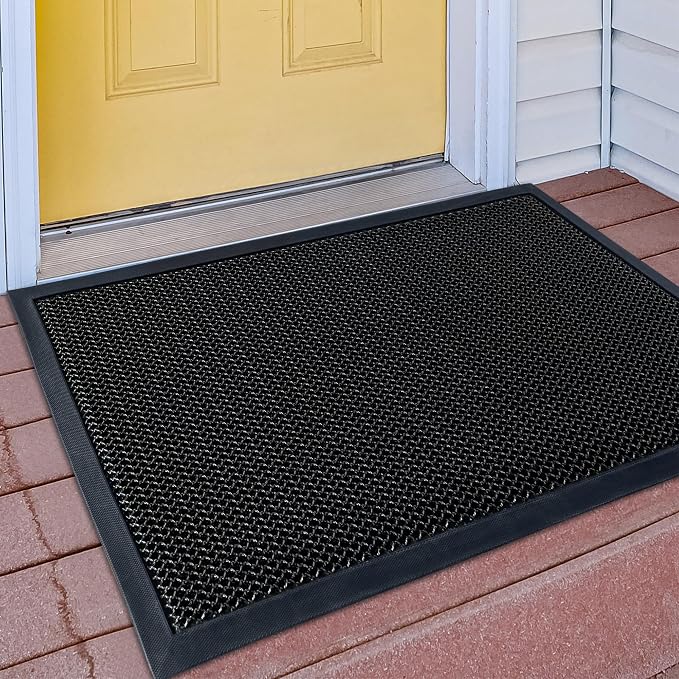 Outdoor Indoor Door Mats for Entryway, Heavy Duty and Durable All-Weather Entry by Unknown