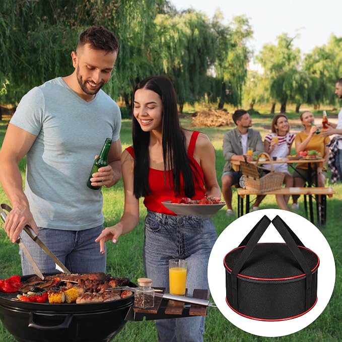 Camping Tableware Organizer Outdoor Hiking Plate Dishes Bowl Pot Storage Bag - Image 9