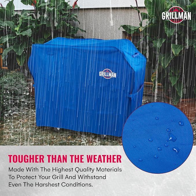 Grill Cover by Grillman, 64 Inch, BBQ Outdoor Grill Covers, Charcoal & Gas - Image 4