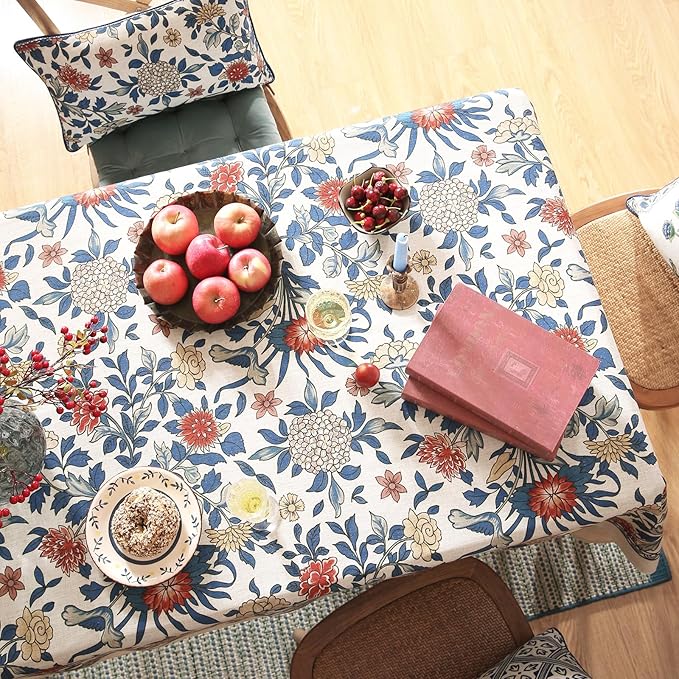 patdrea Designer Blue Tablecloth - Image 4