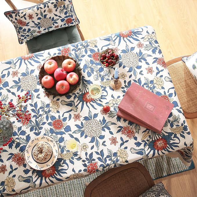 patdrea Designer Blue Tablecloth - Image 4