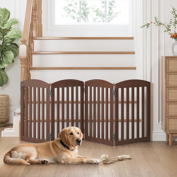 SPIRICH 96" Extra Wide 28" Tall Dog Gate Indoor, Dog Gates - Image 4
