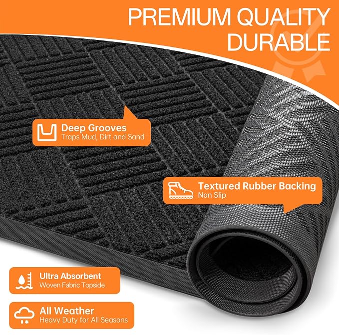 Indoor Outdoor Door Mat, 6’x 3' Doormat - Image 5