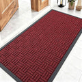 OLANLY Front Door Mat Outside Entrance 47x23, Heavy Duty Sturdy Natural Rubber by OLANLY