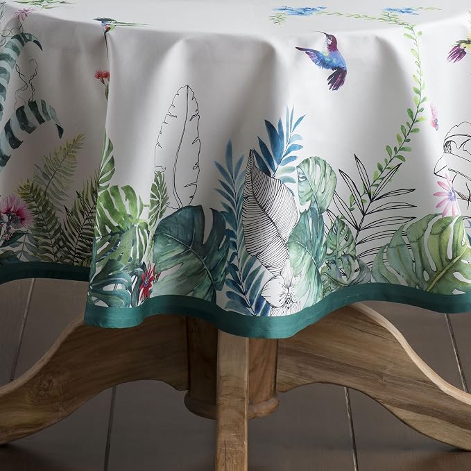 Maison d' Hermine Table Cloth Round Table 100% Cotton 63 Inches Tablecloth - Image 8
