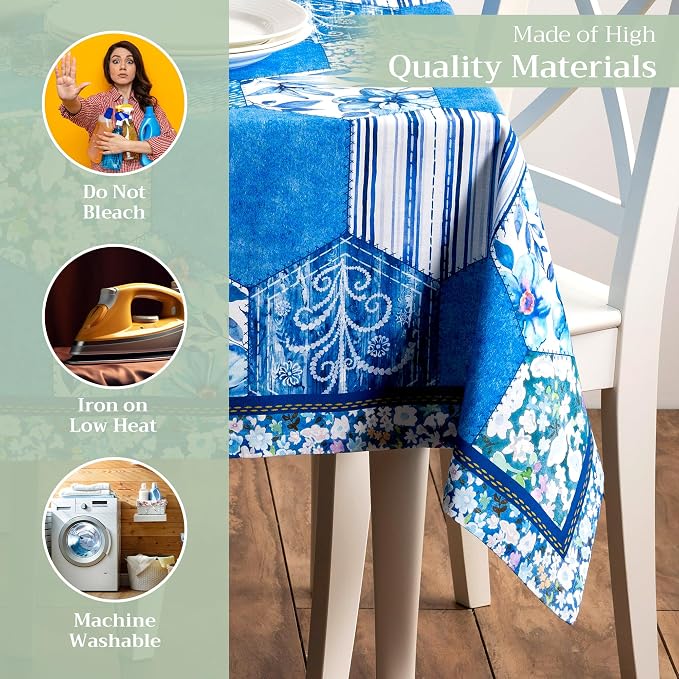 Maison d' Hermine Table Cloth Rectangle Table 100% Cotton 70 x 120 Inches - Image 3