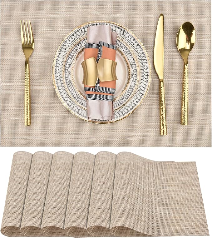 SLKQG Placemats Set of 6 by SLKQG