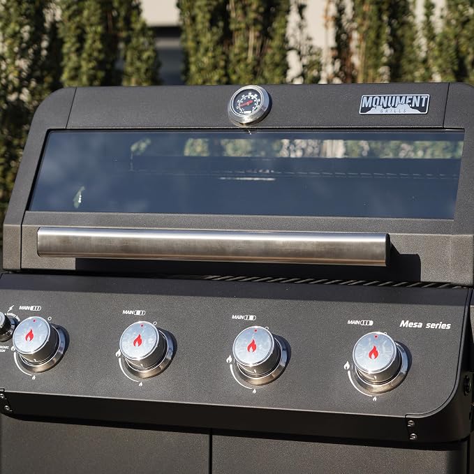 Monument Grills 4+1 Outdoor Barbecue Stainless Steel 4 Burners & 1 Side Burner - Image 8
