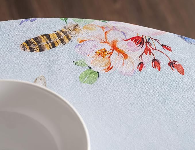 Maison d' Hermine Table Cloth Round Table 100% Cotton 69 Inches Tablecloth - Image 8