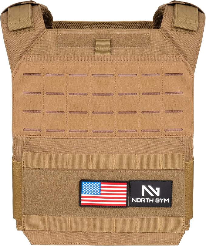 Northgym Adjustable Weighted Vest/Incl. 3D Weight Plates in 14lbs / 20lbs/ - Image 3