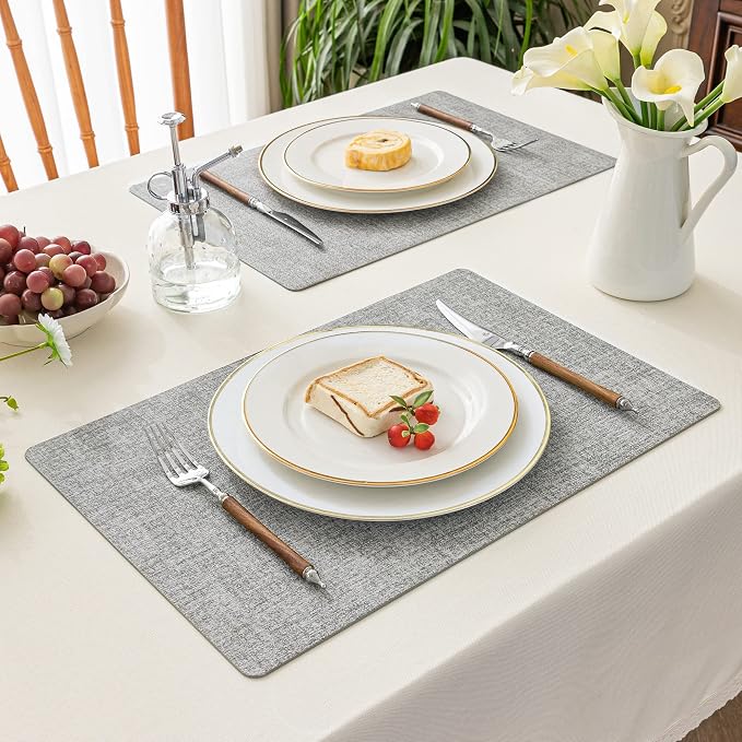 Romanstile Vinyl Placemats Set of 4-12 X 17 Inch - Image 8