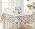 Newbridge Shabby Chic Lily Print 52 x 70 Inch Rectangle Vinyl Flannel Backed by HomeBargainsPlus