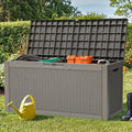 YITAHOME 60 Gallon Resin Deck Box, Weather Resistant Outdoor Rattan Storage Box by YITAHOME
