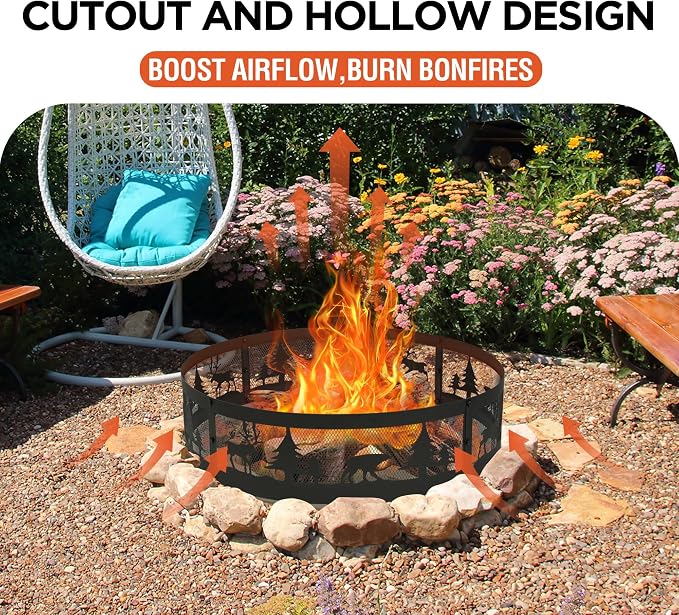Red Mountain Valley 36 Inch Fire Pit Ring - Image 4