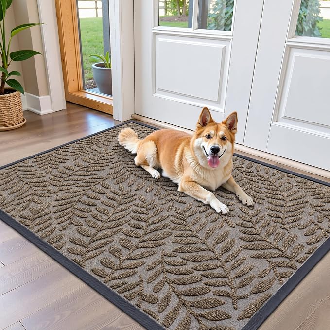 OLANLY Door Mat Indoor Outdoor Entrance, Waterproof All-Weather All-Season by OLANLY