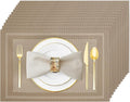 Placemats Set of 12 Washable& Wipeable Placemats by Uolr