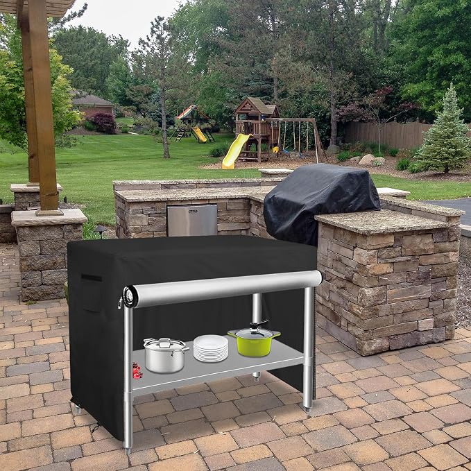 Bitubi 36 Inch Outdoor Prep Table Cover - Image 4
