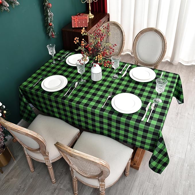 Gingham Tablecloth Fabric by Essifunia