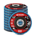 EZARC Flap Discs 80 Grit, 4 1/2 x 7/8-Inch Flap Sanding Disc, Type 29 Zirconia by EZARCTools