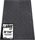 Front Door Mat Indoor Outdoor Entrance, Non-Slip Absorbent Entryway Mat by Unknown