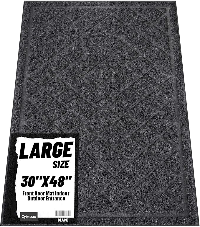 Front Door Mat Indoor Outdoor Entrance, Non-Slip Absorbent Entryway Mat by Unknown