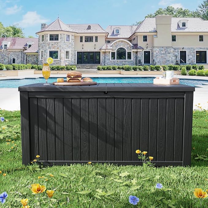 180 Gallon Outdoor Storage Box – Resin Deck Box - Image 4