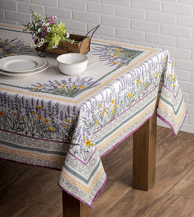 Maison d' Hermine Table Cloth Rectangle Table 100% Cotton 60 x 90 Inches - Image 8