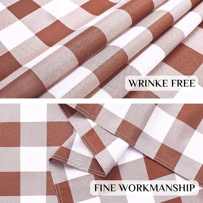 Softalker Gingham Checkered Tablecloth Rectangle - Image 5