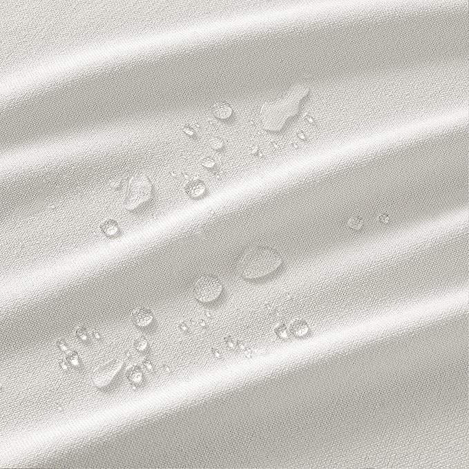 MIULEE White Linen Polyester Tablecloth 60x104 Inch Spring Rectangle Table - Image 2