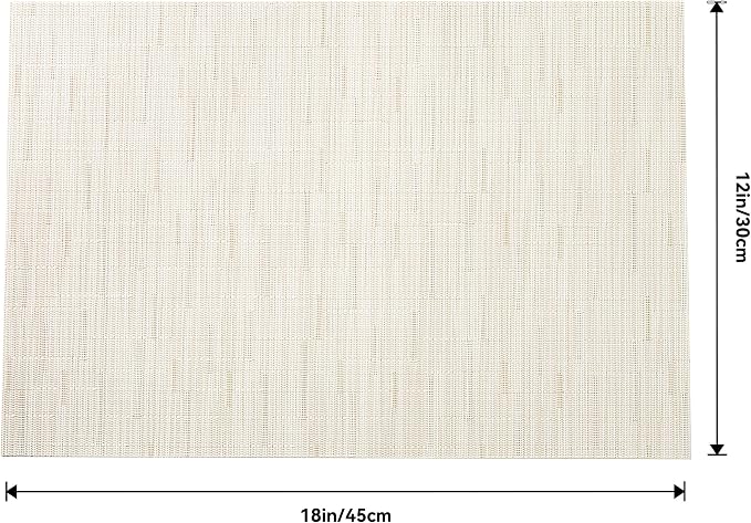 Leetaltree Pale Beige Placemats Set of 12 - Image 7