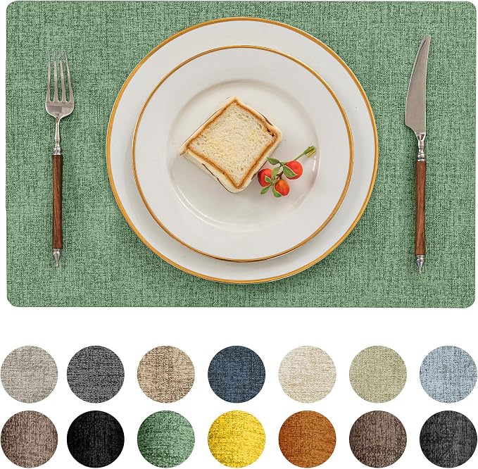 Romanstile Vinyl Placemats Set of 8-12 X 17 Inch by Romanstile