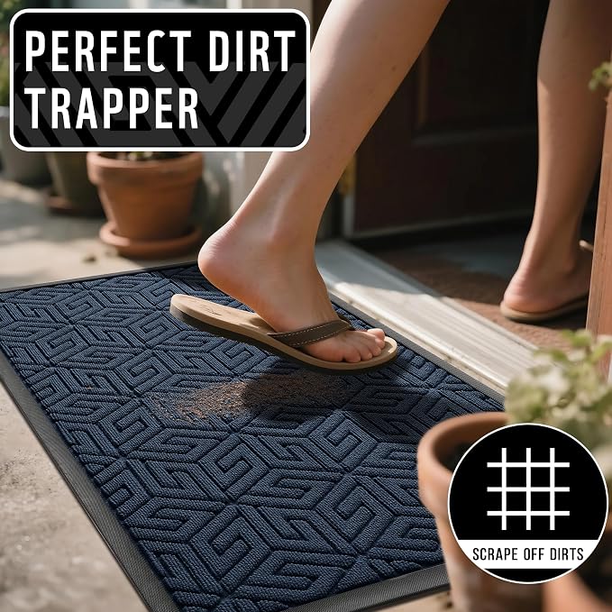 Yimobra Doormat Outdoor Entrance 29.5x17, All-Weather Waterproof Outdoor Mats - Image 4