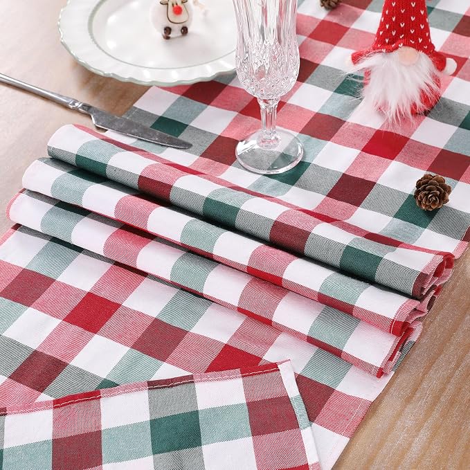 Christmas Checkered Table Runner - Image 6