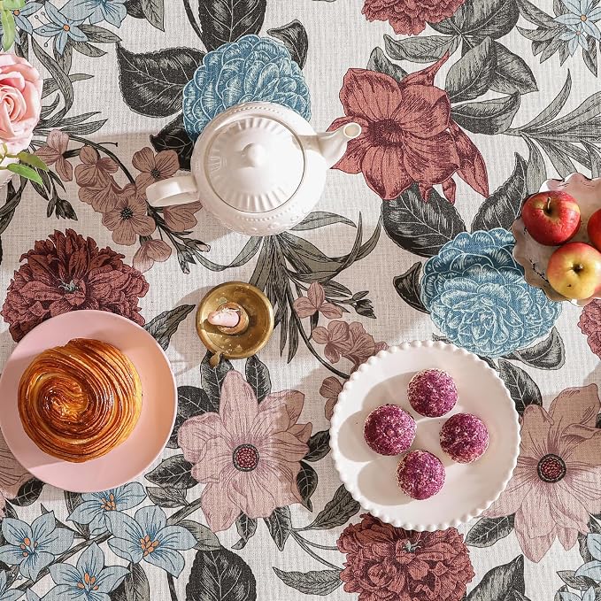 French Linen Tablecloth for Rectangle Table, Home Decor Table Cover for Kitchen - Image 5