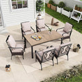 MFSTUDIO 7 Pieces Patio Dining Sets by MFSTUDIO