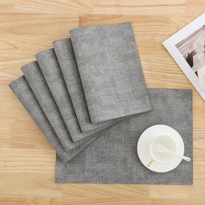 Homaxy Faux Leather Heat Resistant Placemats - Image 8