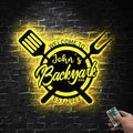 Personalized Backyard BBQ Sign by V-Decorparks