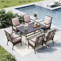 MFSTUDIO 7 Piece Outdoor Patio Dining Set by MFSTUDIO
