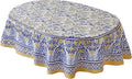 Home Bargains Plus Oval Fabric Tablecloth, 60 x 102 Inch, Allure Yellow and by HomeBargainsPlus