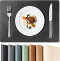 Roxifina Faux Leather Placemats Set of 6 by Unknown