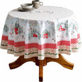Maison d' Hermine Table Cloth Round Table 100% Cotton 63 Inches Fall Tablecloth by MaisondHermine